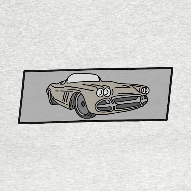 retro vintage automotive car illustration by fokaction